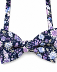 Purple Floral Bow Tie Self Tie Bow Tie Mytieshop - SWEET PEA - Mytieshop