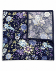 Purple Floral Pocket Square - Sweet Pea - Mytieshop - Mytieshop