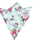 Aqua Floral Pocket Square AZURE MYTIESHOP Mytieshop Aqua Floral Pocket Square Teal Azure Mytieshop Handkerchief Flower Color: BlueItem Length: 23 cm ( 9 inches)Item Width : 22 cm (8.6 inches) Complete your dapper look with this AZURE Floral Pocket Square. This turquoise pocket square with a floral print is perfect for the groom and groomsmen. Looking sharp has never been this easy. The pocket square is also great for wedding photography. Aqua Floral Pocket Square Great for: Groom Groomsmen Weddi