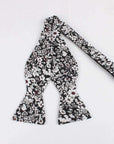 BLAKE Self Tie Bow Tie Mytieshop - BLAKE Self Tie Bow Tie-BLAKE Self-Tie Bow Tie 100% Cotton Flannel Handmade Adjustable to fit most neck sizes 13 3/4" - 18" Color: Black Gray and burgundy Great for Prom Dinners Interviews Photo shoots Photo sessions Dates Groom to stand out between his Groomsmen pair them up with neckties while he wears the bow tie. Floral self tie bow tie for weddings and events. Great anniversary present and gift. Also great gift for the groom and his groomsmen to wear at the