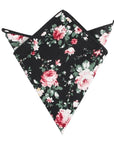 Black Floral Pocket Square DAN - MYTIESHOP Mytieshop Black Floral Pocket Square Color: BlackMaterial CottonItem Length: 23 cm ( 9 inches)Item Width : 22 cm (8.6 inches) Great for: Groom Groomsmen Wedding Shoots Formal Prom Fancy Parties Gifts and presents Black Floral print pocket square with pink and green flowers. looks excellent in wedding formats and works in any event, prom, missions, fancy events and more. hundreds of floral print designs in mytieshop. groom and groomsmen wedding attire an