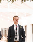 Black Floral Skinny Tie 2.36” DAN - MYTIESHOP-Neckties-Black Floral Skinny Tie Show your style and sophistication with this DAN Black Floral Skinny Tie. Ideal for a groom's wedding day, or as a sharp addition-Mytieshop. Skinny ties for weddings anniversaries. Father of bride. Groomsmen. Cool skinny neckties for men. Neckwear for prom, missions and fancy events. Gift ideas for men. Anniversaries ideas. Wedding aesthetics. Flower ties. Dry flower ties.