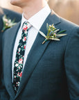 Black Floral Skinny Tie 2.36” DAN - MYTIESHOP-Neckties-Black Floral Skinny Tie Show your style and sophistication with this DAN Black Floral Skinny Tie. Ideal for a groom's wedding day, or as a sharp addition-Mytieshop. Skinny ties for weddings anniversaries. Father of bride. Groomsmen. Cool skinny neckties for men. Neckwear for prom, missions and fancy events. Gift ideas for men. Anniversaries ideas. Wedding aesthetics. Flower ties. Dry flower ties.