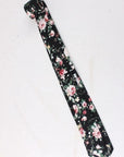 Black Floral Skinny Tie 2.36” DAN - MYTIESHOP-Neckties-Black Floral Skinny Tie Show your style and sophistication with this DAN Black Floral Skinny Tie. Ideal for a groom's wedding day, or as a sharp addition-Mytieshop. Skinny ties for weddings anniversaries. Father of bride. Groomsmen. Cool skinny neckties for men. Neckwear for prom, missions and fancy events. Gift ideas for men. Anniversaries ideas. Wedding aesthetics. Flower ties. Dry flower ties.