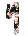 Black Floral Tie 2.36" DAVID - MYTIESHOP-Neckties-Black Floral Tie Men’s Floral Necktie for weddings and events, great for prom and anniversary gifts. Mens floral ties near me us ties tie shops cool ties-Mytieshop. Skinny ties for weddings anniversaries. Father of bride. Groomsmen. Cool skinny neckties for men. Neckwear for prom, missions and fancy events. Gift ideas for men. Anniversaries ideas. Wedding aesthetics. Flower ties. Dry flower ties.