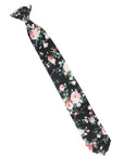 Black Floral Tie for kids, clip on tie for children kids teens DAN MYTIESHOP-Black Floral Tie for kids Material:Cotton Blend Approx Size: Max width: 6.5 cm / 2.4 inches 9-24 months 26 CM2-5 years 31 CM9-11 Years 43 CM Color: Black Great for: Prom Dinners Interviews Photo shoots Photo sessions Dates Engagement pictures Western weddings Floral Cotton necktie for babies and kids for weddings and events. Great anniversary present and gift. Also great gift for the groom and his groomsmen to wear at t