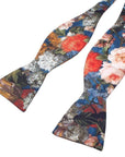 Blue Floral Bow Tie Self Tie HAMILTON by MYTIESHOP-Blue Floral Bow Tie Hamilton Self tie 100% Cotton Flannel Handmade Adjustable to fit most neck sizes 13 3/4" - 20" Looking for the perfect addition to your professional wardrobe? Check out this CORA Pink Skinny Tie 2.36". Made from high-quality materials, this tie is perfect for the office or any formal occasion. The slim design ensures a sharp look, while the pink color adds a touch of fun and personality. Whether you're dressing up for an impo