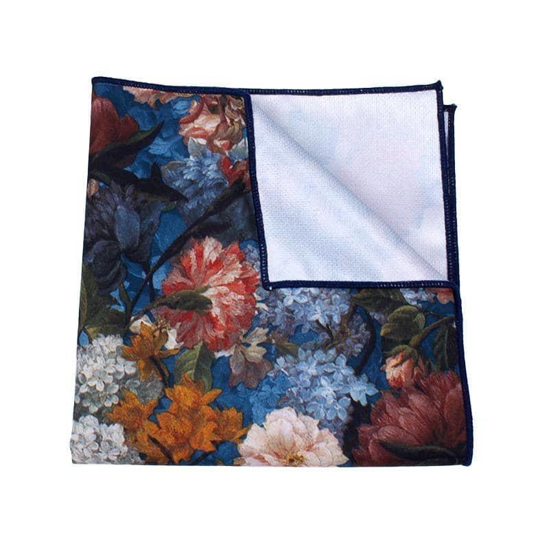 Blue Floral Pocket Square - HAMILTON - MYTIESHOP Mytieshop Blue Floral Pocket Square Hamilton floral pocket square Material: CottonItem Length: 23 cm ( 9 inches)Item Width : 22 cm (8.6 inches) Great for: Weddings Groom / Groomsmen Elopements Wedding Photos Anniversary Gifts Gifts HAMILTON Floral Pocket Square tie and pocket square floral tie. Pocket handkerchief folding a pocket square black gray grey terracotta red orange square flower corbata de flores silk Cotton paisley burgundy oil painting