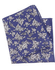 Blue Floral Pocket Square Mytieshop - OZIAS Mytieshop Blue Floral Pocket Square A dashing accessory for a dashing groom. Step up your style game with this dapper gray pocket square. Detailed with a floral design, it adds a touch of elegance to any outfit. Whether you're tying the knot or just attending a formal event, this pocket square is the perfect finishing touch to your outfit.