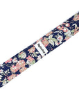 Blue Floral Skinny Tie 2.36” ASPEN - MYTIESHOP-Neckties-Blue Floral Skinny Tie with green and pink flowers. Floral print neckties for weddings and groomsmen attire. Wedding ties, skinny ties. Blue skinny tie.-Mytieshop. Skinny ties for weddings anniversaries. Father of bride. Groomsmen. Cool skinny neckties for men. Neckwear for prom, missions and fancy events. Gift ideas for men. Anniversaries ideas. Wedding aesthetics. Flower ties. Dry flower ties.