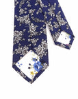 Blue Floral Skinny Tie 2.36" Mytieshop - OZIAS-Neckties-Blue Floral Skinny Tie for weddings and events, great for prom and anniversary gifts. Mens floral ties near me us ties tie shops cool ties skinny tie-Mytieshop. Skinny ties for weddings anniversaries. Father of bride. Groomsmen. Cool skinny neckties for men. Neckwear for prom, missions and fancy events. Gift ideas for men. Anniversaries ideas. Wedding aesthetics. Flower ties. Dry flower ties.