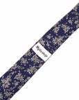 Blue Floral Skinny Tie 2.36" Mytieshop - OZIAS-Neckties-Blue Floral Skinny Tie for weddings and events, great for prom and anniversary gifts. Mens floral ties near me us ties tie shops cool ties skinny tie-Mytieshop. Skinny ties for weddings anniversaries. Father of bride. Groomsmen. Cool skinny neckties for men. Neckwear for prom, missions and fancy events. Gift ideas for men. Anniversaries ideas. Wedding aesthetics. Flower ties. Dry flower ties.