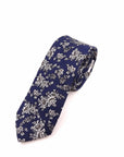 Blue Floral Skinny Tie 2.36" Mytieshop - OZIAS-Neckties-Blue Floral Skinny Tie for weddings and events, great for prom and anniversary gifts. Mens floral ties near me us ties tie shops cool ties skinny tie-Mytieshop. Skinny ties for weddings anniversaries. Father of bride. Groomsmen. Cool skinny neckties for men. Neckwear for prom, missions and fancy events. Gift ideas for men. Anniversaries ideas. Wedding aesthetics. Flower ties. Dry flower ties.