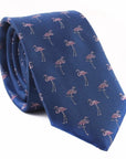 Blue and Pink Flamingo Skinny Tie 2.36 MIA - MYTIESHOP-Neckties-Blue and Pink Flamingo Skinny Tie weddings and events, great for prom and anniversary gifts. Mens floral ties near me us ties tie shops cool ties skinny tie Cotton-Mytieshop. Skinny ties for weddings anniversaries. Father of bride. Groomsmen. Cool skinny neckties for men. Neckwear for prom, missions and fancy events. Gift ideas for men. Anniversaries ideas. Wedding aesthetics. Flower ties. Dry flower ties.