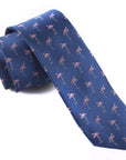 Blue and Pink Flamingo Skinny Tie 2.36 MIA - MYTIESHOP-Neckties-Blue and Pink Flamingo Skinny Tie weddings and events, great for prom and anniversary gifts. Mens floral ties near me us ties tie shops cool ties skinny tie Cotton-Mytieshop. Skinny ties for weddings anniversaries. Father of bride. Groomsmen. Cool skinny neckties for men. Neckwear for prom, missions and fancy events. Gift ideas for men. Anniversaries ideas. Wedding aesthetics. Flower ties. Dry flower ties.