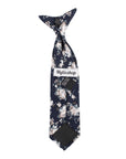 Boys Navy Floral Skinny Tie 2.3" by Mytieshop - FINLEY-Boys Navy Floral Skinny Tie Material:Cotton Blend Approx Size: Max width: 6.5 cm / 2.4 inches 9-24 months 26 CM2-5 years 31 CM9-11 Years 43 CM Base Color: Navy Blue-Mytieshop