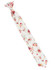 Boys White and Pink Floral Clip On Tie BENJAMIN MYTIESHOP-Boys White and Pink Floral Clip On Tie Material:Cotton Blend Approx Size: Max width: 6.5 cm / 2.4 inches 9-24 months 26 CM2-5 years 31 CM9-11 Years 43 CM Base Color: White Great for: Ring Bearers Weddings Photos-Mytieshop