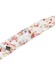 Boys White and Pink Floral Clip On Tie BENJAMIN MYTIESHOP-Boys White and Pink Floral Clip On Tie Material:Cotton Blend Approx Size: Max width: 6.5 cm / 2.4 inches 9-24 months 26 CM2-5 years 31 CM9-11 Years 43 CM Base Color: White Great for: Ring Bearers Weddings Photos-Mytieshop