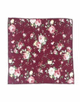 Burgundy Floral Pocket Square WESLEY MYTIESHOP Mytieshop Burgundy Floral Pocket Square Material Cotton Item Length: 23 cm ( 9 inches)Item Width : 22 cm (8.6 inches) Necktie Bow Tie Matching Clip on Ties for kids Matching Baby Bow Tie Color: Burgundy A dashing addition to any outfit. This burgundy floral pocket square is the perfect way to add a touch of personality to any outfit. Whether you're dressing up for a formal event or just want to look sharp for a day out, this pocket square is a great