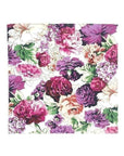 Floral Pocket Square CLEO - MYTIESHOP Mytieshop Floral Pocket square colorful Base is White, with Purple, Red, greens, oranges, terracotta Material CottonItem Length: 23 cm ( 9 inches)Item Width : 22 cm (8.6 inches) A dashing addition to your wedding wardrobe. This CLEO White floral pocket square is perfect for any dapper groom or groomsmen. A versatile piece, it can be dressed up or down to perfectly match your look. With its timeless style, this pocket square is a must-have for your big day. M