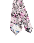 Floral Skinny Tie for men 2.36" VIOLETA - MYTIESHOP-Neckties-Floral Skinny Tie for men Men’s Floral Necktie for weddings and events, great for prom and anniversary gifts. Mens floral ties near me us ties tie shops-Mytieshop. Skinny ties for weddings anniversaries. Father of bride. Groomsmen. Cool skinny neckties for men. Neckwear for prom, missions and fancy events. Gift ideas for men. Anniversaries ideas. Wedding aesthetics. Flower ties. Dry flower ties.