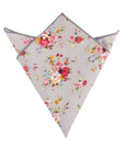 Gray Floral Pocket Square RAIN Mytieshop Material CottonItem Length: 23 cm ( 9 inches)Item Width : 22 cm (8.6 inches) A dashing addition to your formalwear. A modern and stylish take on the traditional pocket square, this RAIN design is perfect for injecting a touch of elegance to any outfit. With a sleek gray background and floral pattern, it'll make any suit stand out. With its versatile style, this pocket square is perfect for any formal event. Whether you're attending a wedding or simply dre