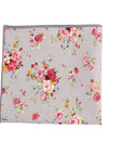 Gray Floral Pocket Square RAIN Mytieshop Material CottonItem Length: 23 cm ( 9 inches)Item Width : 22 cm (8.6 inches) A dashing addition to your formalwear. A modern and stylish take on the traditional pocket square, this RAIN design is perfect for injecting a touch of elegance to any outfit. With a sleek gray background and floral pattern, it'll make any suit stand out. With its versatile style, this pocket square is perfect for any formal event. Whether you're attending a wedding or simply dre