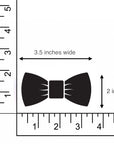 White Floral Bow tie Pretied SAGE - Mytieshop