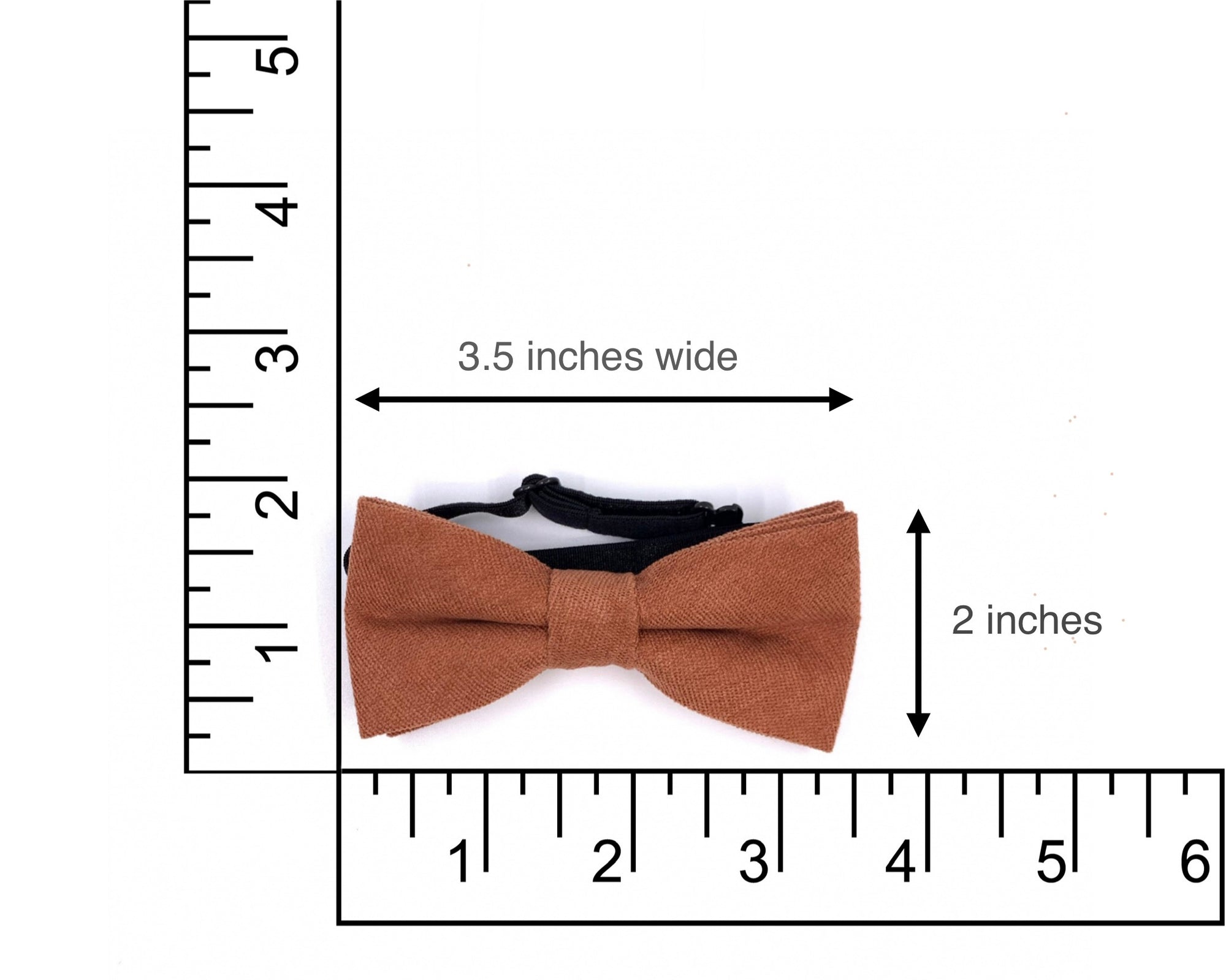 Terracotta Bow tie for Kids / Boys Pretied (AUTUMN)-Terracotta Pre Tied bow tie for children and toddlers. Baby Bow tie Bow Tie 10.5 * 6CMfor toddlers Bow tie comes pretied with strechable strap on the back Color: Terracotta Great for Ring Bearer Dinners Photo shoots Photo sessions Weddings Terracotta Bow tie for Babies Terracotta Bow tie for kids for weddings and events. Great anniversary present and gift. Also great gift for the groom and his groomsmen to wear at the wedding, and don’t forget