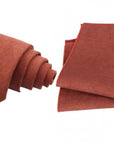 AUTUMN Terracotta necktie and pocket square combination
