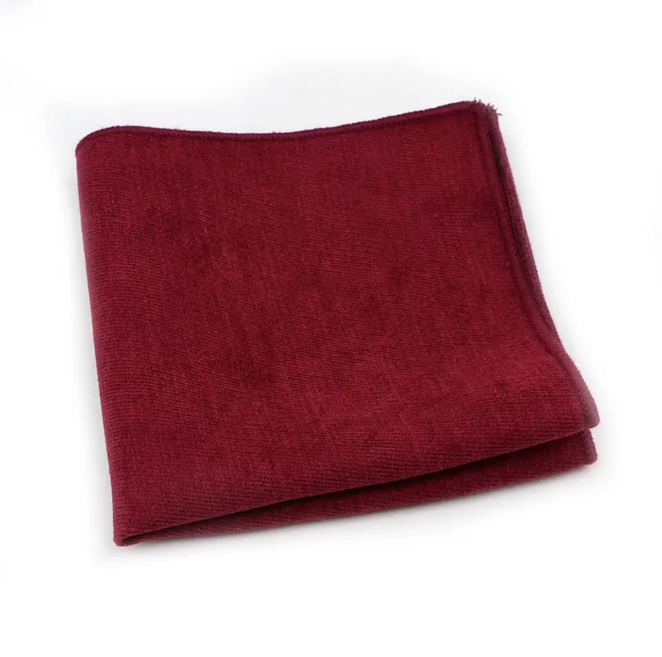Red Pocket square for Men is great for Weddings and Events. Elegant Handkerchief for parties and gift for suit pockets. Trendy color groom groomsmen