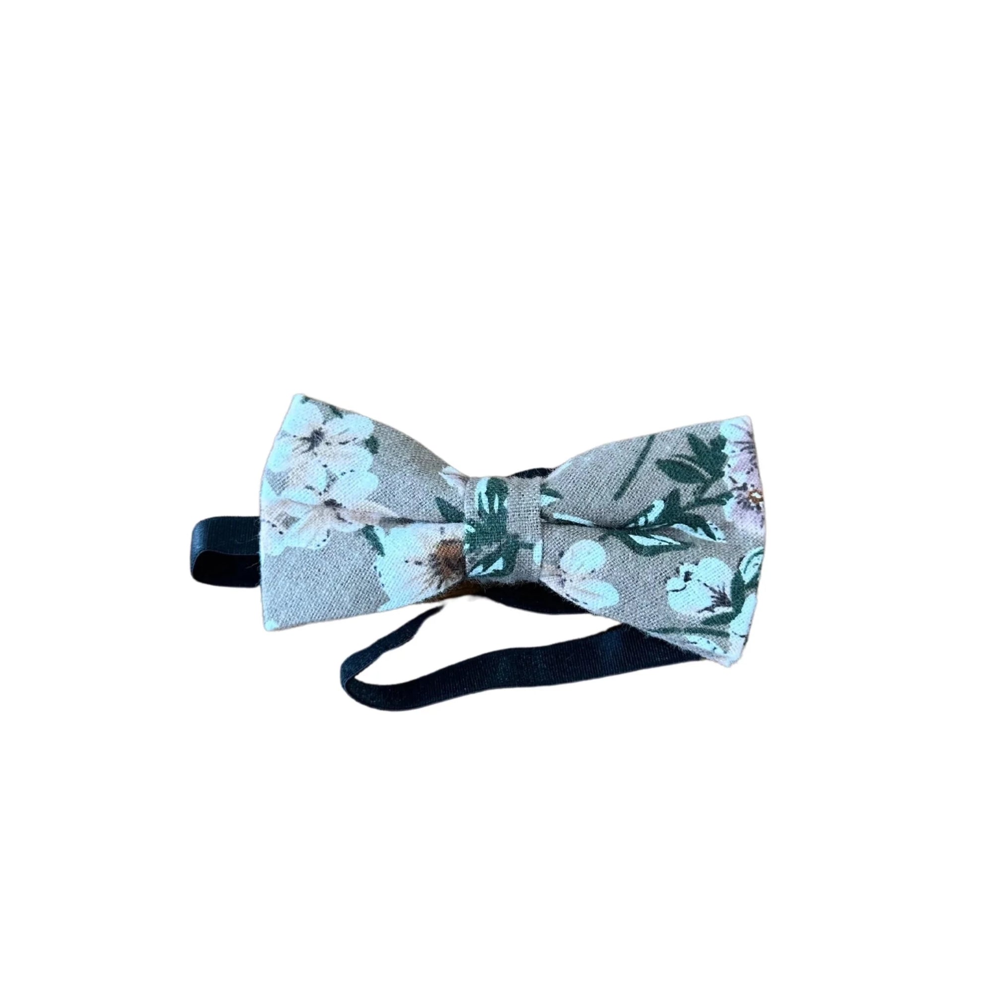 DEAN Kids Floral Bow tie for kids. Fits toddlers and babies. baby ow tie toddler bow tie floral for wedding and events groom groomsmen flower bow tie mytieshop ring bearer page boy bow tie white bow tie white and blue tie kids bowtie floral