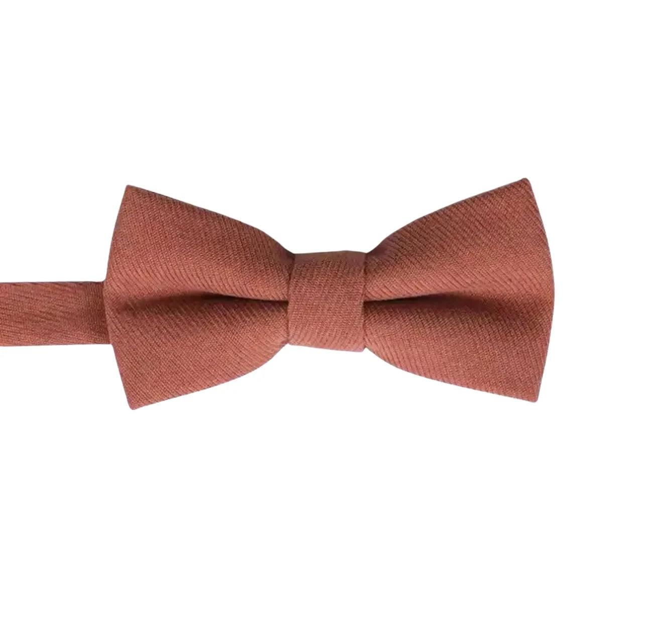 Terracotta Bow tie for Kids / Boys Pretied (AUTUMN)-Terracotta Pre Tied bow tie for children and toddlers. Baby Bow tie Bow Tie 10.5 * 6CMfor toddlers Bow tie comes pretied with strechable strap on the back Color: Terracotta Great for Ring Bearer Dinners Photo shoots Photo sessions Weddings Terracotta Bow tie for Babies Terracotta Bow tie for kids for weddings and events. Great anniversary present and gift. Also great gift for the groom and his groomsmen to wear at the wedding, and don’t forget