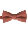 Terracotta Bow tie for Kids / Boys Pretied (AUTUMN)-Terracotta Pre Tied bow tie for children and toddlers. Baby Bow tie Bow Tie 10.5 * 6CMfor toddlers Bow tie comes pretied with strechable strap on the back Color: Terracotta Great for Ring Bearer Dinners Photo shoots Photo sessions Weddings Terracotta Bow tie for Babies Terracotta Bow tie for kids for weddings and events. Great anniversary present and gift. Also great gift for the groom and his groomsmen to wear at the wedding, and don’t forget