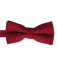 Red Bow Tie for Kids and baby’s Pre-Tied PHOENIX MYTIESHOP-Bow Tie 10.5 * 6CMfor toddlersColor: Red Wine Add some spunk to your little one's wardrobe with this PHOENIX Kids Red Floral Pre-Tied Bow Tie. Great for weddings, ring bearers, and other formal occasions, this bow tie will have your child looking dapper as can be. The red wine color is perfect for adding a pop of color, and the pre-tied design means that you won't have to worry about any tie-related mishaps. So let your child shine brigh