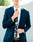 INDIGO Blue Floral Skinny Tie 2.36"-Neckties-INDIGO Blue Floral Skinny Tie Men’s Floral Necktie for weddings and events, great for prom and anniversary gifts. Mens floral ties near me us ties tie-Mytieshop. Skinny ties for weddings anniversaries. Father of bride. Groomsmen. Cool skinny neckties for men. Neckwear for prom, missions and fancy events. Gift ideas for men. Anniversaries ideas. Wedding aesthetics. Flower ties. Dry flower ties.