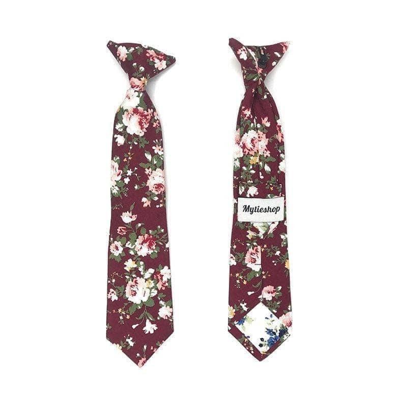 maroon floral ties
