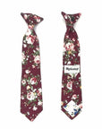 Kids Floral Clip On Tie in Burgundy 2.3” Mytieshop - WESLEY-Kids Floral clip on tie and chiidren. WESLEY burgundy Floral Clip On Tie. Material: Cotton Blend Approx Size: Width of ties: 6.5 cm / 2.4 inches Availble sizes: 9-24 months 26 CM (10.20 Inches in Length) 2-6years 31 CM (12.20 Inches in Length) 7-12 Years 43CM (16.92 Inches in Length) Color: Burgundy Looking for the perfect finishing touch for your child's outfit? Our Wesley burgundy Floral Clip On Tie is just what you need. This adorabl