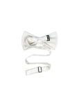 Kids Off White Bow Tie - NATE by Mytieshop-Kids Off White Bow Tie (Pretied) for KidsStrap is Adjustable - 32CM Long (10-18 Inches)Pre-Tied bowtieBow Tie 12CM * 6CMMade from Cotton Color: White-Mytieshop