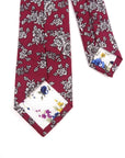 Maroon Floral Tie 2.36" PRESTON MYTIESHOP-Neckties-Maroon Floral TieFloral skinny tie for anniversaries weddings prom and other events. Flower-Mytieshop. Skinny ties for weddings anniversaries. Father of bride. Groomsmen. Cool skinny neckties for men. Neckwear for prom, missions and fancy events. Gift ideas for men. Anniversaries ideas. Wedding aesthetics. Flower ties. Dry flower ties.
