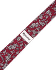 Maroon Floral Tie 2.36" PRESTON MYTIESHOP-Neckties-Maroon Floral TieFloral skinny tie for anniversaries weddings prom and other events. Flower-Mytieshop. Skinny ties for weddings anniversaries. Father of bride. Groomsmen. Cool skinny neckties for men. Neckwear for prom, missions and fancy events. Gift ideas for men. Anniversaries ideas. Wedding aesthetics. Flower ties. Dry flower ties.