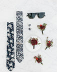 Navy Blue Floral Tie 2.36" FINLEY - MYTIESHOP-Neckties-Men’s Floral Necktie for weddings and events, great slim mytieshop flower ideas gifts for him Navy floral tie Navy blue floral tie blue tie blue flower-Mytieshop. Skinny ties for weddings anniversaries. Father of bride. Groomsmen. Cool skinny neckties for men. Neckwear for prom, missions and fancy events. Gift ideas for men. Anniversaries ideas. Wedding aesthetics. Flower ties. Dry flower ties.