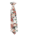 Orange Boys Floral Clip On Tie 2.3 PEACH Mytieshop-Material:Cotton Blend Approx Size: Max width: 6.5 cm / 2.4 inches 9-24 months 26 CM2-5 years 31 CM9-11 Years 43 CM Great for ring bearers Best gift for 2 to 12 years old boys, cute and stylish. This beautiful orange tie has a floral design and will make any boy look sharp. It's perfect for a formal event, like a wedding or graduation, or just to dress up a casual outfit. The clip-on design makes it super easy to put on and take off, so your litt