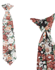 Orange Boys Floral Clip On Tie 2.3 PEACH Mytieshop-Material:Cotton Blend Approx Size: Max width: 6.5 cm / 2.4 inches 9-24 months 26 CM2-5 years 31 CM9-11 Years 43 CM Great for ring bearers Best gift for 2 to 12 years old boys, cute and stylish. This beautiful orange tie has a floral design and will make any boy look sharp. It's perfect for a formal event, like a wedding or graduation, or just to dress up a casual outfit. The clip-on design makes it super easy to put on and take off, so your litt