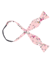 Pink Floral Bow Tie Self Tie MILLIE MYTIESHOP-You'll be the best dressed groom and groomsmen with this pink salmon bow tie. A must-have for the groomsmen, this pink salmon bow tie is perfect for any formal occasion. With its light pink and green floral print, this bow tie is sure to add personality to any outfit. Get ready to tie the knot in style with this self-tie bow tie.-Mytieshop