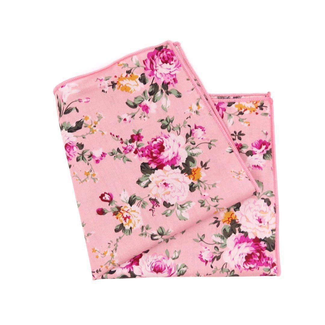 Pink Floral Pocket Square MILLIE Mytieshop Mytieshop Pink pocket squareMaterial CottonItem Length: 23 cm ( 9 inches)Item Width : 22 cm (8.6 inches) Great for: Groom Groomsmen Wedding Shoots Formal Prom Fancy Parties Gifts and presents