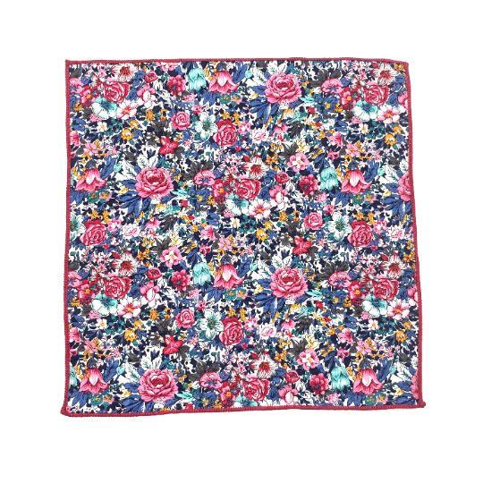 Pink Floral Pocket Square ROBERT - MYTIESHOP Mytieshop Material CottonItem Length: 23 cm ( 9 inches)Item Width : 22 cm (8.6 inches) Elevate your style with this dapper floral pocket square. Add some personality to your outfit with this pink floral pocket square. Whether you're dressing up for a formal event or just want to spruce up your everyday style, this handkerchief is the perfect accessory. With its delicate floral design, this pocket square is perfect for any gentleman. Give it to your gr