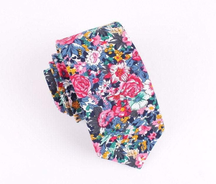 Pink Floral tie for men 2.36" ROBERT - MYTIESHOP-Neckties-Pink Floral tie for men skinny ties slim tie for men wedding ties pink tie cool ties corbata floreada corbata de flores bodas skinny tie groom groomsmen-Mytieshop. Skinny ties for weddings anniversaries. Father of bride. Groomsmen. Cool skinny neckties for men. Neckwear for prom, missions and fancy events. Gift ideas for men. Anniversaries ideas. Wedding aesthetics. Flower ties. Dry flower ties.