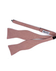 Pink Men’s Self Tie Bow Tie Mytieshop - ROSÉ-Pink Men’s Self Tie Bow Tie 100% Cotton Flannel Handmade Adjustable to fit most neck sizes 13 3/4" - 19 1/2 Color: Pink The groom is always in the spotlight on the big day. This dashing bow tie in pretty pink will make him look his best. The suede fabric is soft to the touch, making it a luxurious choice for a special occasion. Whether he's tying it himself or having someone else do it for him, this bow tie is sure to add a touch of elegance to his lo