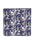 Purple Floral Pocket Square - Sweet Pea - Mytieshop Mytieshop Material CottonItem Length: 23 cm ( 9 inches)Item Width : 22 cm (8.6 inches) Base is Blue Great for: Groom Groomsmen Wedding Shoots Formal Prom Fancy Parties Gifts and presents A dashing addition to any formal outfit. A purple pocket square with a sweet floral design, this piece is perfect for adding a touch of personality to any suit or tuxedo. Class up your look with this dapper accessory. Whether you're wearing it to a wedding or j